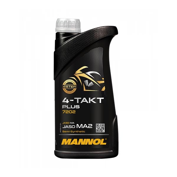 Масло MANNOL 4-Takt Plus SAE 10W-40 API SL, 1 л, 7202 масло моторное полусинтетическое MANNOL 4-Takt Plus SAE 10W-40 API SL, 1 л