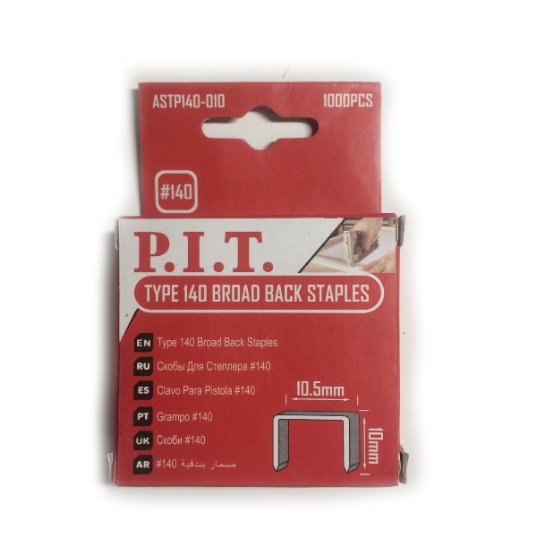 PIT расходник ASTP140-010 скобы для степлера P.I.T. Тип 140, 10 мм, 1000 шт в уп.