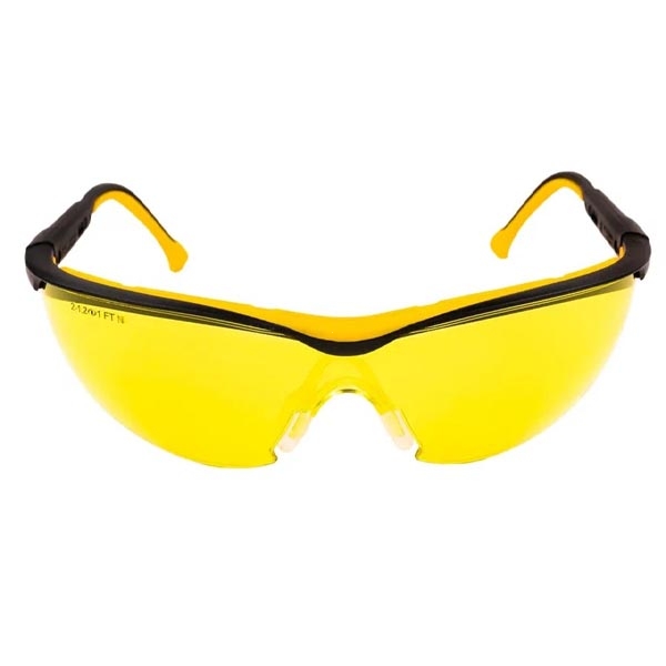 PIT MSG-402 очки защитные (поликарбонат, желтые, покрытие super, мягкий носоупор, регулировка дужек)- фото