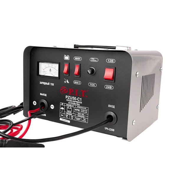 PIT PZU50-C1 устройство пуско-зарядное, 0,95/6,4 кВт., ток.зар. 20/30А. max, 130А., 220В.,50Гц.- фото