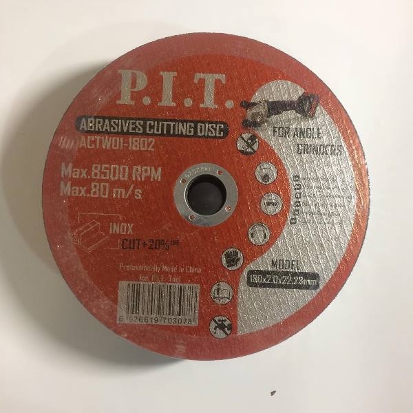 PIT расходник ACTW01-1802 диск отрезной по металлу P.I.T. 180x22,2x2,0 мм 25 шт в уп.
